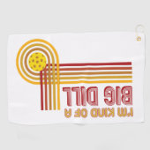 "私はちょっと大きいディル"のPickleballタオルです ゴルフタオル (横)