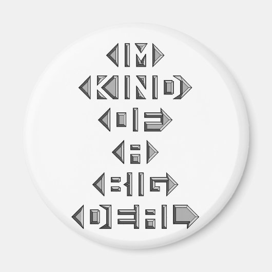 私はちょっと大きな問題だ マグネット (正面)