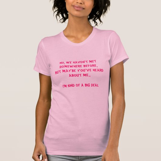 私はちょっと大事です Tシャツ (正面)