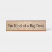 私はちょっと大事のおもしろいなオフィスのノベルティのボスです デスクネームプレート (正面)