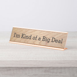 私はちょっと大事のおもしろいなオフィスのノベルティのボスです デスクネームプレート