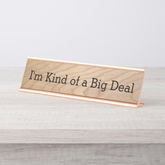 私はちょっと大事のおもしろいなオフィスのノベルティのボスです デスクネームプレート (正面)