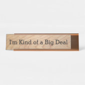 私はちょっと大事のおもしろいなオフィスのノベルティのボスです デスクネームプレート (正面)