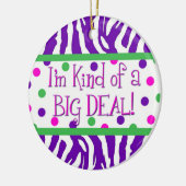 私はちょっと大事のオーナメントです セラミックオーナメント (左)