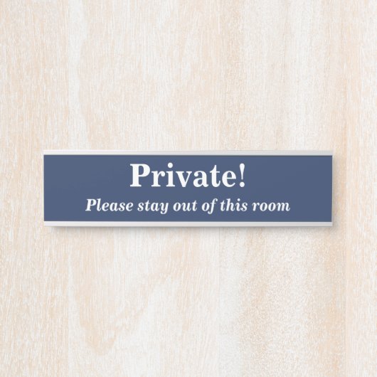 「私はっきりした立！」 ドアサイン サインプレート (正面)