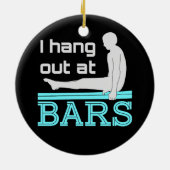 私はつるバーメンズ体操ボーイ体操選手 セラミックオーナメント (裏面)