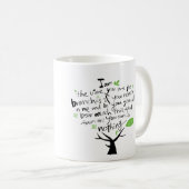 私はつる植物のマグです コーヒーマグカップ (正面右)