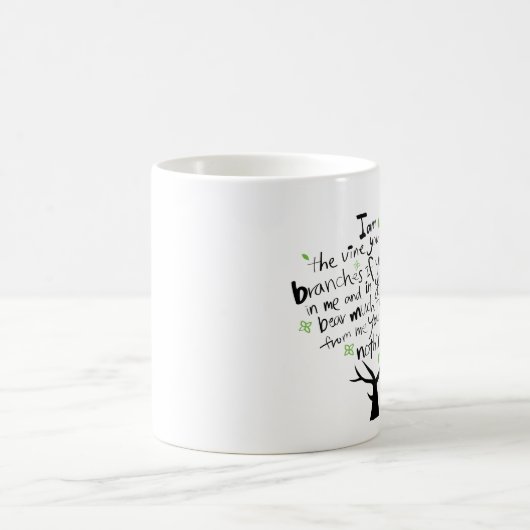 私はつる植物のマグです コーヒーマグカップ (中央)