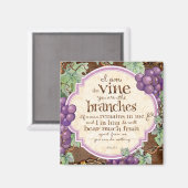 私はつる植物聖なる書物、 経典磁石 マグネット (正面/裏面)