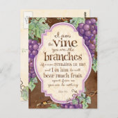 私はつる植物聖なる書物、 経典葉書 ポストカード (正面/裏面)