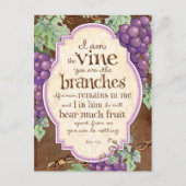 私はつる植物聖なる書物、 経典葉書 ポストカード (正面)