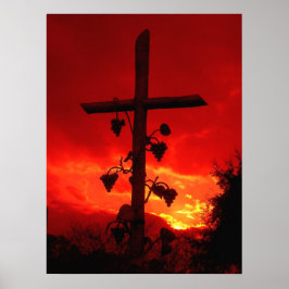 私はつる植物、あなたは枝のクロスのポスターである ポスター