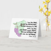 私はつる植物、あなたは枝のノートカード カード (黄色い花)