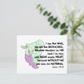 私はつる植物、あなたは枝ポストカード ポストカード (スタンド正面)