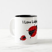 私はてんとう虫のマグを愛します ツートーンマグカップ (正面左)