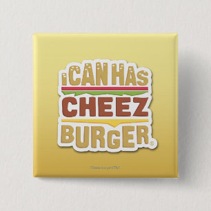 私はできます持っていますCheezburger (影)を 缶バッジ