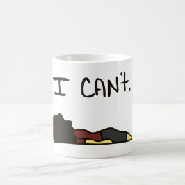 私はできません。 コーヒーマグカップ