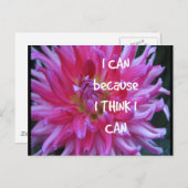 私はできる、なぜなら私はそう信じているから ポストカード (正面/裏面)