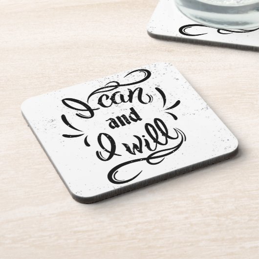 私はでき、 コースター (左側)