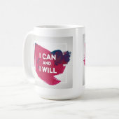 私はでき、 コーヒーマグカップ (正面左)