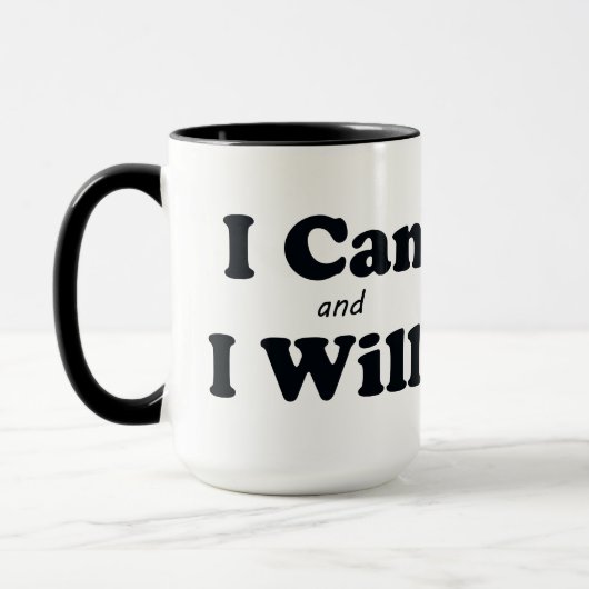 私はでき、 マグカップ (左)