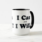 私はでき、 マグカップ (正面右)