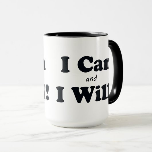 私はでき、 マグカップ (正面右)