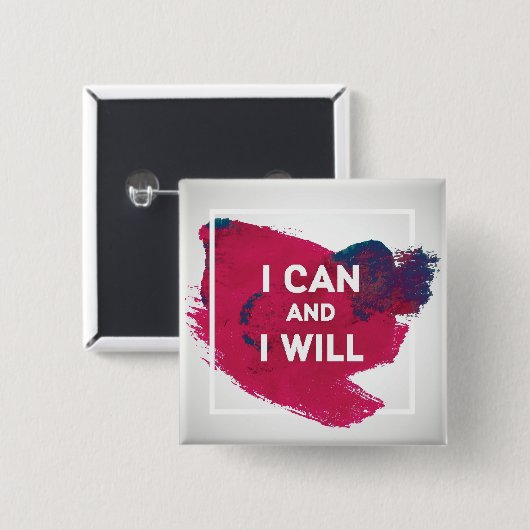 私はでき、 缶バッジ (正面&裏面)