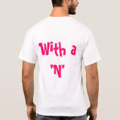 私はです不快… 「Nを使って Tシャツ (裏面)