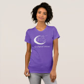 私はです宇宙のユニコーンのTシャツ(暗い色) Tシャツ (正面フル)