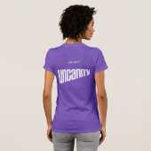 私はです宇宙のユニコーンのTシャツ(暗い色) Tシャツ (裏面フル)