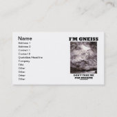 私はです片麻岩取りません花こう岩(石のユーモア)のための私を 名刺 (正面)