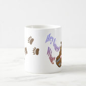 私はです結婚式で指輪を運んで来る人(1a) コーヒーマグカップ (中央)