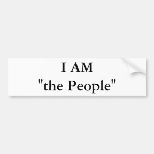 私はです"人々" バンパーステッカー