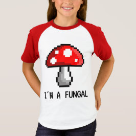 私はですFungalピクセルきのこのTシャツ(子供) Tシャツ