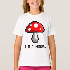 私はですFungalピクセルきのこのTシャツ(子供) Tシャツ
