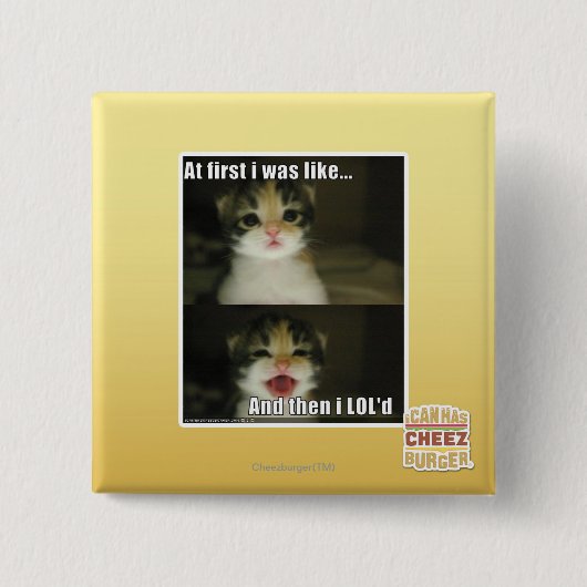 私はでのよう最初にでした 缶バッジ (正面)