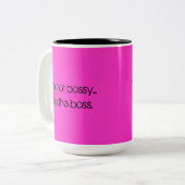 私はではないです高飛車… 私は主任です ツートーンマグカップ (正面左)