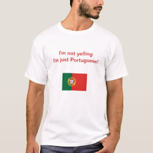 "私はで叫びません私ですちょうどポルトガル語!" Tシャツ