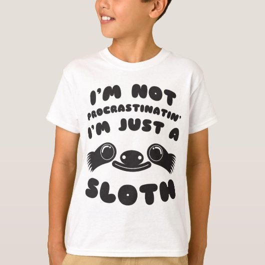 私はで私ですちょうど怠惰先延ばしにしません Tシャツ (正面)