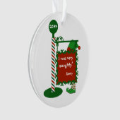 「私はとてもおもしろかった」「いい」サンタクリスマス オーナメント (正面)