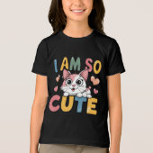 私はとてもかわいい トライブレンドTシャツ (正面)