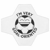 私はとてもゴール志向だ サッカーボール (フラット)