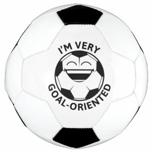 私はとてもゴール志向だ サッカーボール