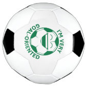 私はとてもゴール志向だ サッカーボール (回転)