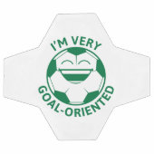 私はとてもゴール志向だ サッカーボール (フラット)