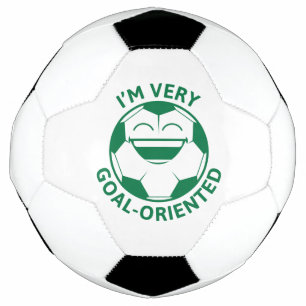 私はとてもゴール志向だ サッカーボール
