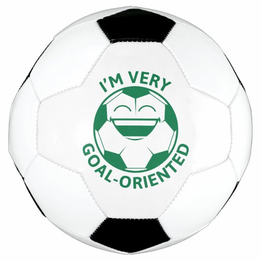 私はとてもゴール志向だ サッカーボール (正面)