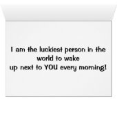 私はとても幸運に恵まれた「美しい」ラブカードです (内部横(下))