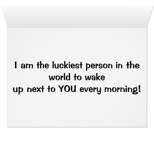 私はとても幸運に恵まれた「美しい」ラブカードです (内部横(下))